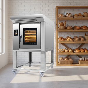 CFT Nuevo Horno Combinado Eléctrico Comercial de Convección con Pantalla Táctil, Acero Inoxidable, Función de Vapor, Empotrable/Independiente, para Panadería y Frutos Secos - Product Image 1