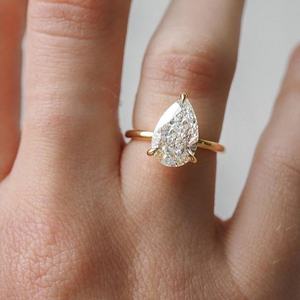 14K 18K 솔리드 골드 랩그로운 다이아몬드 남성 여성 약혼 반지 IGI GIA 인증 <span class=keywords><strong>2</strong></span>캐럿 3캐럿 VVS 랩 다이아몬드 주얼리 맞춤 제작 - Product Image 3