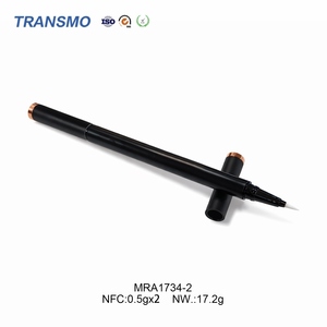 Oferta Especial: Tubo de Almacenamiento de Maquillaje de Plástico Esmerilado Personalizado 2 en 1 con Doble Cabezal de Brocha - Product Image 1