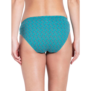 Proveedor de Bangladesh: Bragas de cintura media para mujer, con estampado floral amarillo, de algodón y fibra de bambú, transpirables, para uso diario. - Product Image 4