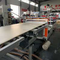 Machine d'extrusion de panneaux en mousse PVC WPC à double vis, contrôlée par PLC, haute productivité, 5-30 mm