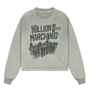 Sudadera de Algodón de Alta Calidad, Corte Holgado, Estilo Casual Urbano, Diseño Vintage con Estampado Gráfico, Cuello Redondo, Venta al Por Mayor - Product Image 1