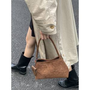 Sac à main en daim pour femme de style vintage 2025, imperméable, bandoulière unique, sac bandoulière avec poche intérieure - Product Image 2