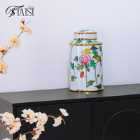 J432 Décoration d'intérieur Art floral-oiseau chinois Ornement de pot de gingembre esthétique Table d'entrée Centres de table décoratifs Vases pour fleurs