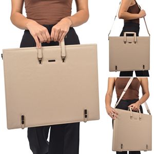 Porte-documents A3 pour artistes, peintres, idées cadeaux pour les fournitures artistiques, comprend un porte-documents en cuir et une pochette - Product Image 1