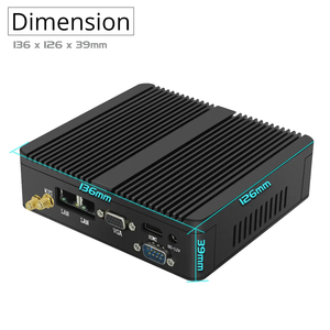 Mini PC industriale Fanless Design Intel Celeron N2840/J1900 CPU VGA HD Display <span class=keywords><strong>2</strong></span> RS232 COM Dual RJ45 LAN 300M WIFI nuovi <span class=keywords><strong>DDR3</strong></span> - Product Image 3