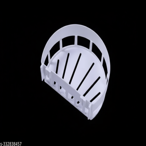 Étagère d'angle de salle de bain en plastique durable, autocollante, murale, organisateur en forme de diamant, solution de rangement pour les maisons modernes - Product Image 1