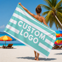 OEKO-TEX Microfiber Beach Towel Custom Print OEM