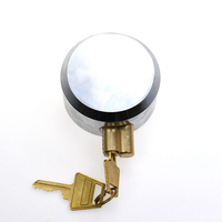 YH9600 antivol Durable à clé 73mm rond en acier Hockey Puck Lock caché manille cadenas pour porte de remorque