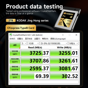 การ์ดหน่วยความจำกล้องถ่ายรูปความเร็วสูง Kodak 2TB CFexpress Type-B รุ่น Jing Hong สำหรับวิดีโอ 4K/8K - Product Image 5