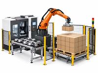 Système de palettisation robotique automatique simple utilisant un logiciel de vision 3D