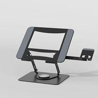 Portable rotatif en métal portable et support de téléphone portable conception pliable pour bureau et apprentissage pour tablette PC et Smartphone