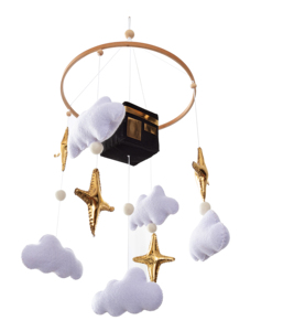 Cadeaux islamiques faits à la main, jouets suspendus doux pour bébé, jouets en peluche pour la crèche, <span class=keywords><strong>Coran</strong></span> Kaaba, mobile musical en feutre pour bébé pour lit de bébé - Product Image 3