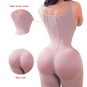 Fajas de alta compresión para mujer, corsé, entrenador de cintura postoperatorio, levantador de glúteos, ropa interior adelgazante, fajas colombianas - Product Image 5