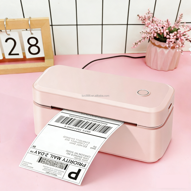OEM/ODM 4-Inch Direct Thermal Label Printer 4x6 Black White Shipping Barcode Sticker Waybill Printer USB BT Connectivity Stock