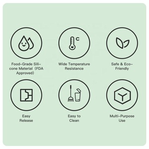 AKOKO <span class=keywords><strong>Moule</strong></span> <span class=keywords><strong>en</strong></span> silicone pour gâteau à mousse longue ovale 6 pièces pour macaron français, oreiller, pâtisserie, moules <span class=keywords><strong>de</strong></span> cuisson - Product Image 4