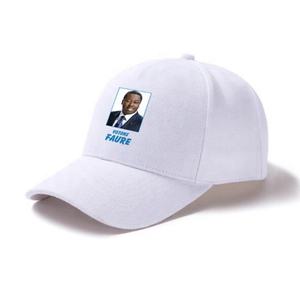 Chapeaux de <span class=keywords><strong>campagne</strong></span> politique promotionnels bon marché pour hommes Chapeau blanc en polyester imprimé avec logo personnalisé pour les élections - Product Image 3
