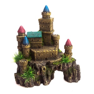 Decorazione per Acquario all'Ingrosso, <span class=keywords><strong>Castello</strong></span> Scheletrico in Resina per Ornamento Acquario - Product Image 3