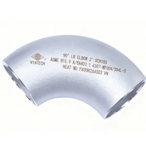 Codo de tubería soldado de acero inoxidable de 90 grados de radio largo, fabricado en Vietnam, resistente a la corrosión, superficie lisa para tuberías - Product Image 3