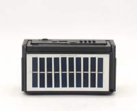Radio portable ELETREE NS-7227S à énergie solaire FM AM SW 3 bandes avec Bluetooth, USB/carte TF, batterie rechargeable 18650, charge USB