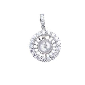 Support creux en argent S925 pour perles DIY, pendentif universel à boucle à pression de 10 mm avec motif tournesol ouvert pour étuis à bijoux - 5568 - Product Image 5