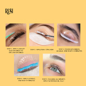 Kit de Lifting de Pestañas y Laminación de Cejas RISI Coreano, Vegano, con Cisteamina, Kit de Permanente de Pestañas, Marca Privada - Product Image 6