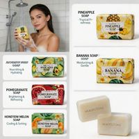Savon en barre aux fruits moulé à la française OEM ODM 250g, marque privée, parfum personnalisé longue durée, nettoyant, directement de l'usine