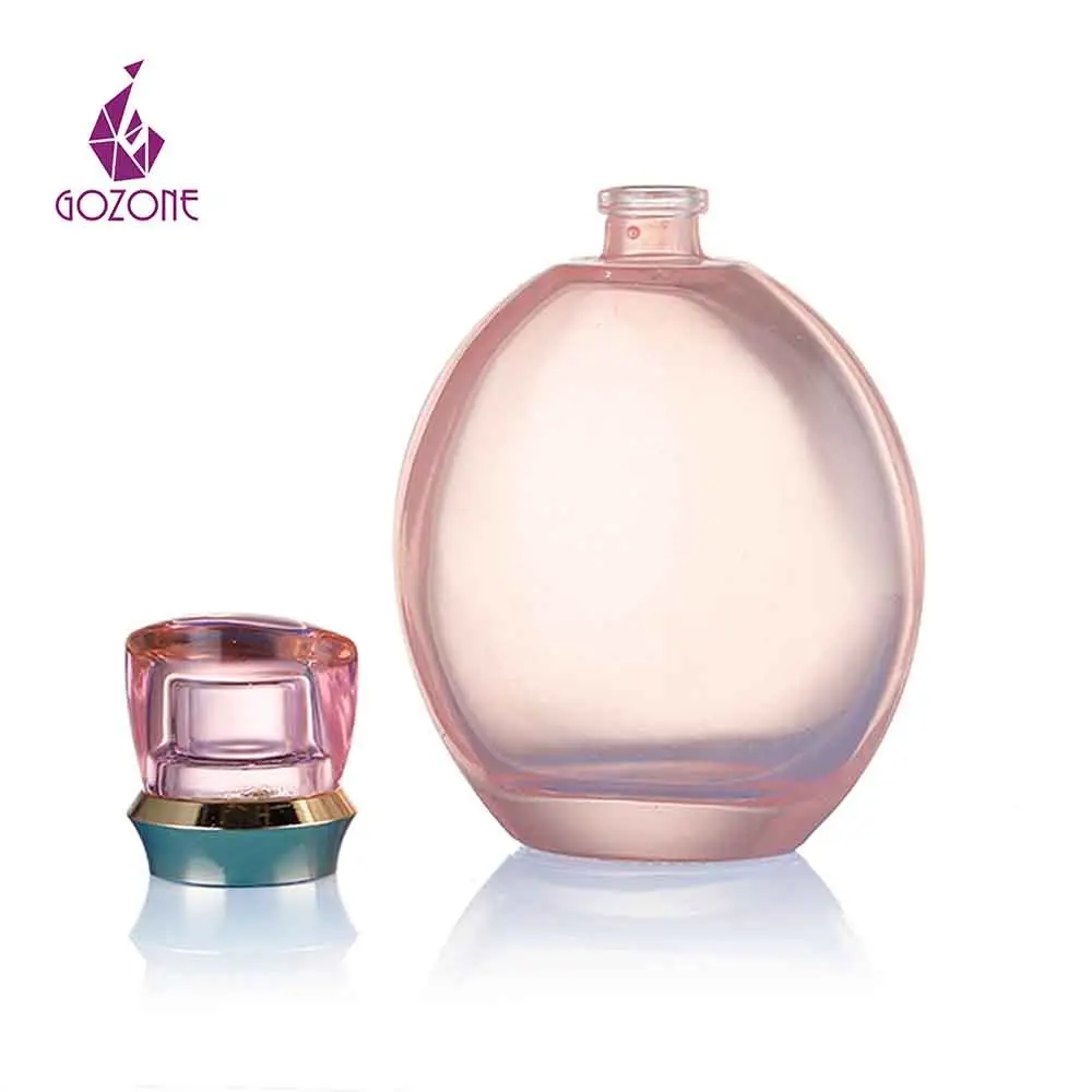Mini Blue Decorative Natural Golden Crystal Glass Perfume Bottle