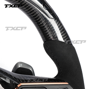 Volante in Vera Fibra di Carbonio LED con Alcantara per <span class=keywords><strong>Seat</strong></span> Leon Cupra MK3 Tavascan Terramar Formentor VZ Leon Ibiza Ateca <span class=keywords><strong>Arona</strong></span> - Product Image 6