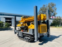 Prix d'usine Petite foreuse rotative 180m pour roche dure, machines de forage de puits d'eau souterrains électriques sur roues en promotion