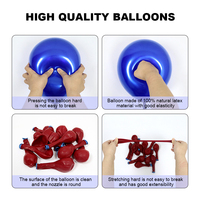Dubbellaagse verdikte chroom ijs latex decoratie ballonnen voor bruiloft verjaardag ceremonie