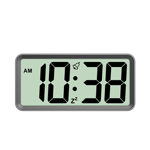 นาฬิกาปลุกดิจิตอล LCD จอแสดงผลตัวเลขขนาดใหญ่ ไฟพื้นหลัง นาฬิกาตั้งโต๊ะ นาฬิกาแขวนผนัง นาฬิกาเวลาละหมาดดิจิตอลสำหรับมัสยิด - Product Image 1