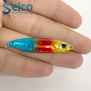 Selco High Quality Custom 13G Slow Vertical Sea Fishing Jigs Metal Lures For Jigging Bulk Supply