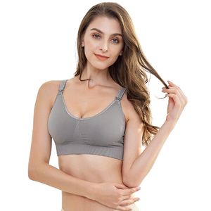 <span class=keywords><strong>Reggiseno</strong></span> da allattamento da donna allattato per allattamento Plus Size <span class=keywords><strong>reggiseno</strong></span> imbottito da allenamento senza soluzione di continuità <span class=keywords><strong>reggiseno</strong></span> per allattamento aperto aperto davanti senza fili - Product Image 5