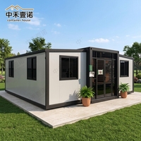 Maison préfabriquée moderne, isolée, coupe-vent et imperméable, avec structure en acier galvanisé, pour villa, bureau ou immeuble.