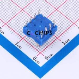 RS8157H Rotary Switch Through hole Component (THT)-8P,9.9x9.9mm Switch 5 Cylindrical (with Slot) 200000 25mA - Product Image 2