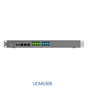 Grandstream UCM6308 IPPB 3000 utilisateurs SIP 450 appels simultanés Vidéoconférence SMB Hôtel Bureau Serveur PBX de communication unifiée - Product Image 1