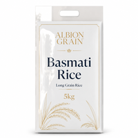 Sacs en plastique personnalisés de qualité alimentaire pour riz 5 kg 10 kg, sacs à fermeture éclair vides pour riz, sacs en Mylar PP pour 1 kg de riz, sacs en nylon pour l'emballage
