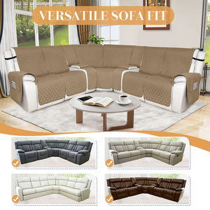 ผ้าคลุมเก้าอี้ปรับเอนกันน้ำ สีน้ำตาลกากี ทนต่อรอยขีดข่วน ลายนูน สำหรับห้องนั่งเล่น ผลิตโดยผู้ผลิตมืออาชีพ - Product Image 6