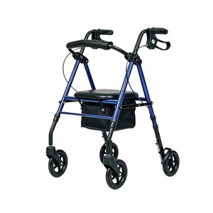 Déambulateur à quatre roues Hanbang Jiaye KD bleu noir pour personnes âgées, aide à la mobilité, utilisation intérieure et extérieure, aide à la réadaptation - Product Image 3
