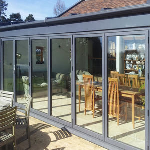 Puerta Plegable de Aluminio, Puertas Plegables, Puertas de Vidrio Comerciales Usadas <span class=keywords><strong>en</strong></span> <span class=keywords><strong>Venta</strong></span>, Fábrica de China - Product Image 4