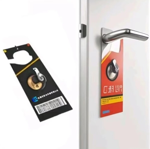 Fabricante de impresión publicidad personalizada papel recubierto colgador de puerta folleto - Product Image 2