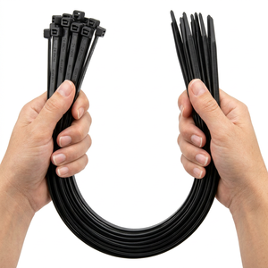 Serre-câbles de qualité structurelle 7,6 mm de large, 650 mm de long (25,6 po), résistance à la rupture de 120 LBS, attaches en plastique PA66 anti-âldonnement, prêts pour les projets - Product Image 5