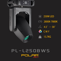 Cabeza Móvil Híbrida Polarlights LED 250W Beam Spot Wash CMY CTO BSW para Escenario Club Boda Evento Espectáculo Teatro Alquiler