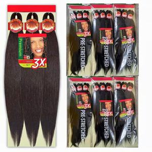 <span class=keywords><strong>Extensiones</strong></span> <span class=keywords><strong>de</strong></span> Cabello Afro Crochet Preestirado 3X <span class=keywords><strong>de</strong></span> 52 Pulgadas para <span class=keywords><strong>Trenzas</strong></span> Fáciles, Estilizado <span class=keywords><strong>con</strong></span> Agua Caliente a Baja Temperatura - Product Image 2