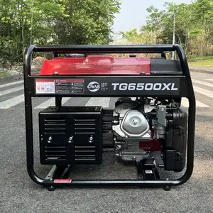 6.8hp 5kw 5kvaガソリン発電機セット5000wガソリンガソリン溶接発電機HONDA GX390搭載