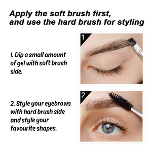 Cire à sourcils marque privée gel à sourcils transparent personnalisé pour sourcils moelleux longue durée - Product Image 5