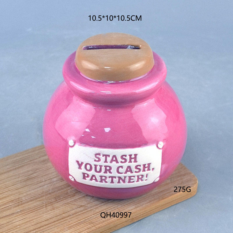 Banco de monedas rojo