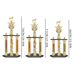 घुड़सवारी खेल प्रतियोगिता के लिए लोगो को सर्वश्रेष्ठ बिक्री के लिए समानता ट्रॉफी पुरस्कार - Product Image 5