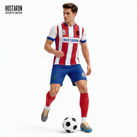 HOSTARON Maillot de football vierge personnalisé T-shirt à sublimation Football Ensemble d'uniformes de football au design propre Kit d'entraînement de football pour adulte